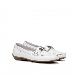 Zapatos Mocasines Mujer Fluchos Bruni F0804 Blanco