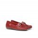 Zapatos Mocasines Mujer Fluchos Bruni F0804 Rojo