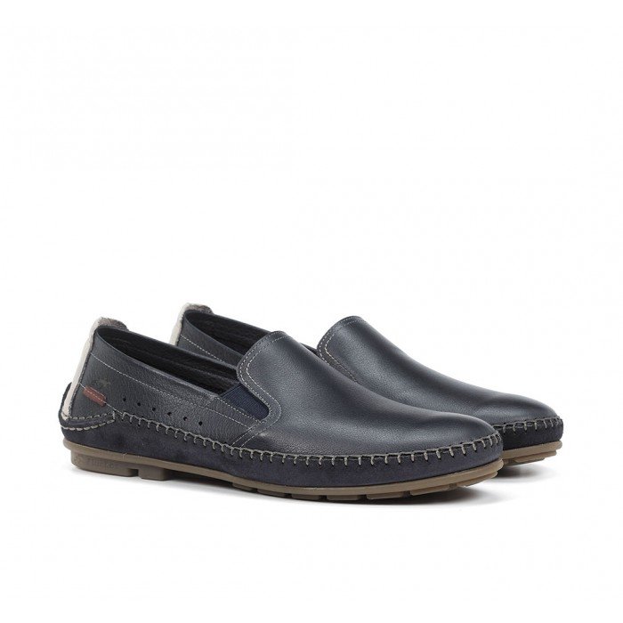 Zapatos Mocasines Hombre Fluchos Dorian F1174 Marino