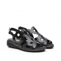 Sandalias Mujer 24 Hrs 24941 Negro