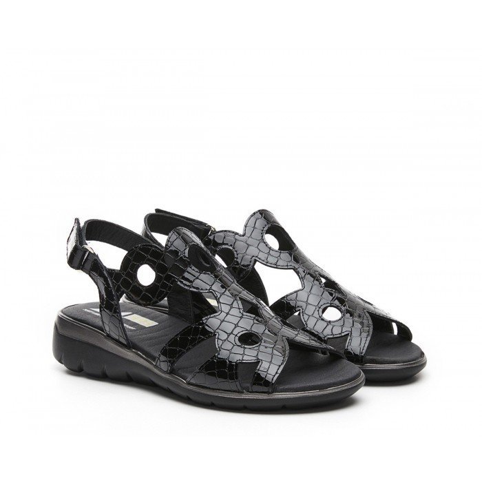 Sandalias Mujer 24 Hrs 24941 Negro