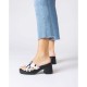 Sandalias Mujer Wonders Motel D-1004 Negro