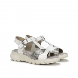 Sandalias Mujer Fluchos Lua F1654 Blanco Plata