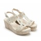 Sandalias Mujer 24 Hrs 25715 Crema