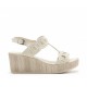 Sandalias Mujer 24 Hrs 25715 Crema