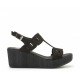 Sandalias Mujer 24 Hrs 25715 Negro