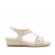 Sandalias Mujer 24 Hrs 25691  Crema