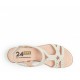 Sandalias Mujer 24 Hrs 25691  Crema