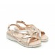 Sandalias Mujer 24 Hrs 25688 Combi Champán