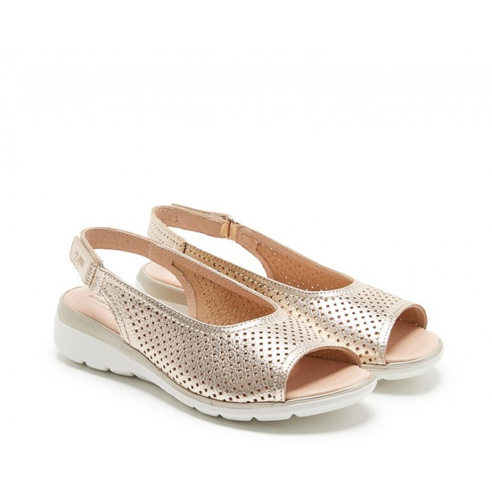 Sandalias Mujer 24 Hrs 25686 Oro