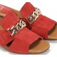 Sandalias Mujer Dorking Sorbes D9059 Rojo