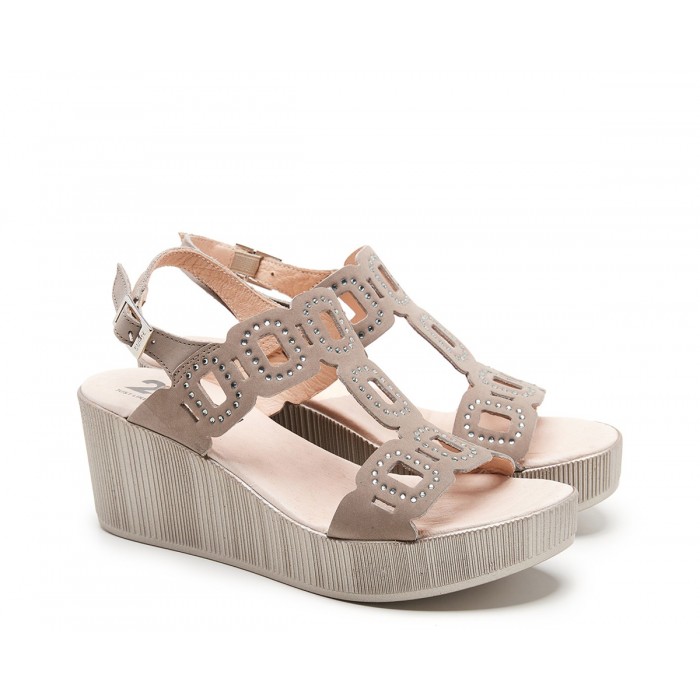 Sandalias Mujer 24 Hrs 25715 Taupe