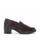 Mocasin zapato salon mujer 24 Hrs 25815 Burdeos Charol