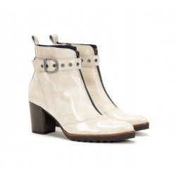 Botines mujer Dorking Thais D8300 Charol Blanco