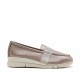 Mocasines Mujer 24 Hrs 24816 Metalizado Taupe