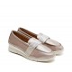 Mocasines Mujer 24 Hrs 24816 Metalizado Taupe