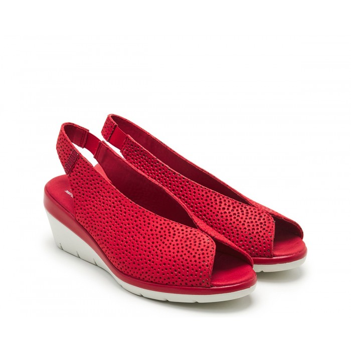 Sandalias Mujer 24 Hrs 25955 Rojo