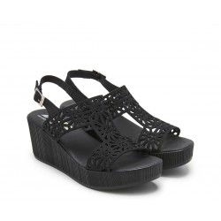 Sandalias Mujer 24 Hrs 26064 Negro