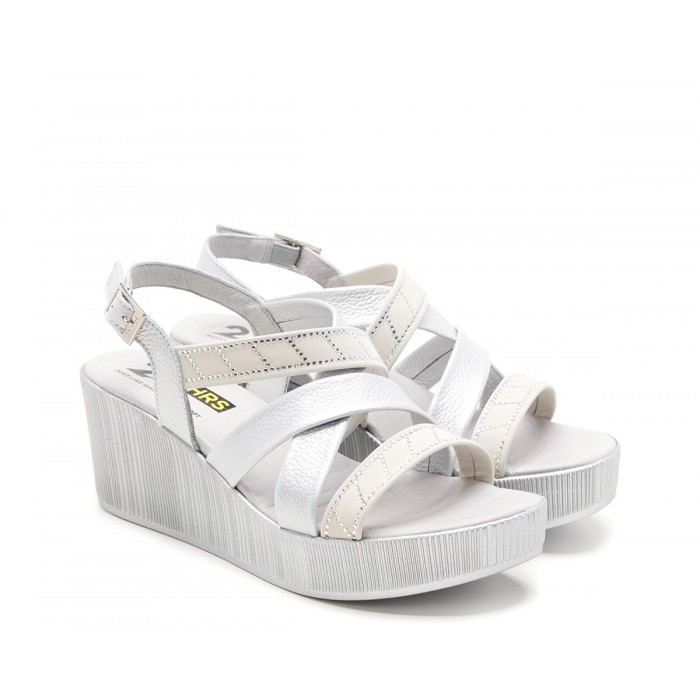 Sandalias Mujer 24 Hrs 26065 Plata