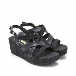 Sandalias Mujer 24 Hrs 26065  Negro