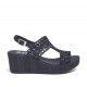 Sandalias Mujer 24 Hrs 26064 Azul