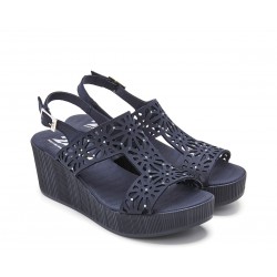 Sandalias Mujer 24 Hrs 26064 Azul