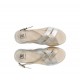 Sandalias Cuña Mujer Dorking Ever D9316 Plata Platino