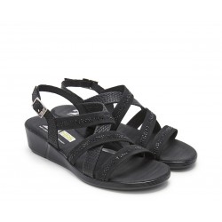 Sandalias Mujer 24 Hrs 26037 Negro