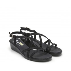 Sandalias Mujer 24 Hrs 26038 Negro