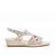 Sandalias Mujer 24 Hrs 26035 Crema