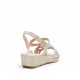 Sandalias Mujer 24 Hrs 26035 Crema