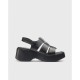 Sandalias Mujer Wonders Nora D-9724 Negro