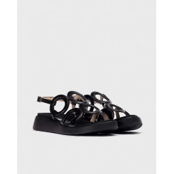 Sandalias Mujer Wonders Toledo C-6533 Negra