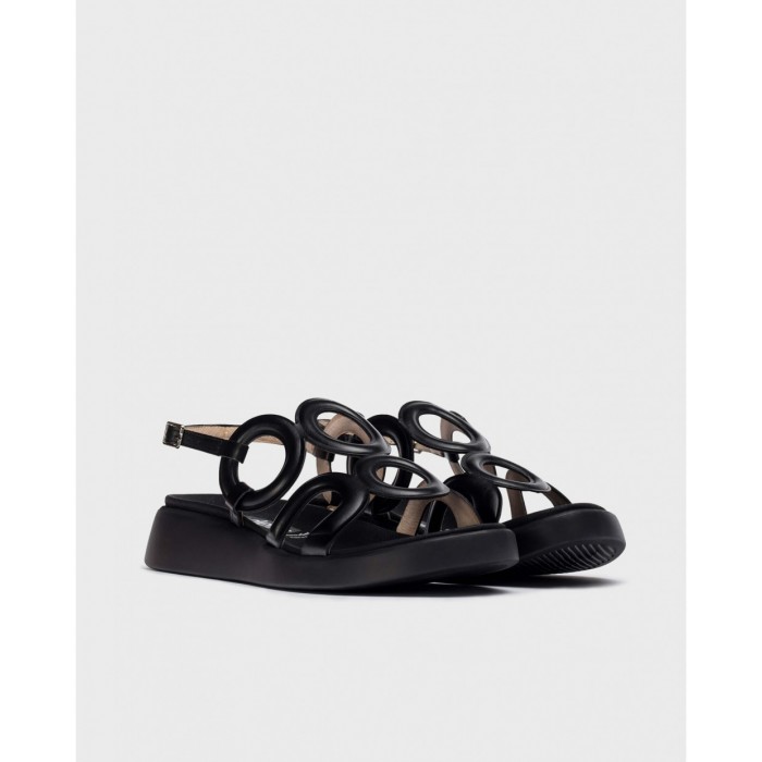 Sandalias Mujer Wonders Toledo C-6533 Negra