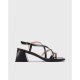 Sandalias Tacón Mujer Wonders Sofia H-6101 Negro