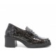 Zapatos Mocasines Mujer 24 Hrs 25871 Charol Gris