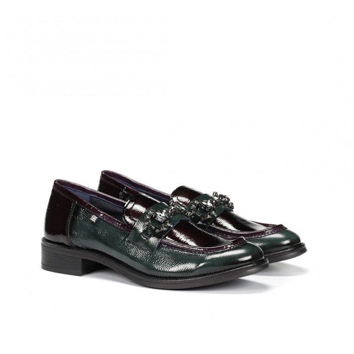 Zapatos Mocasines Mujer Dorking Harvard D9118 Verde