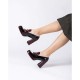 Zapatos Mujer Wonders Guetta H-5944 Negro/Vino