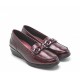 Zapatos Mocasines Mujer 24 Hrs 26217  Burdeos