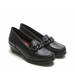 Zapatos Mocasines Mujer 24 Hrs 26217  Negro