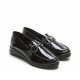 Zapatos Mocasines Mujer 24 Hrs 26220 Charol Negro