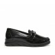 Zapatos Mocasines Mujer 24 Hrs 26220 Charol Negro