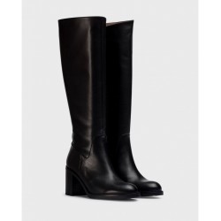 Botas Tacón Mujer Wonders Mate I-9201 Negro