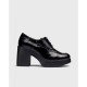 Zapatos Mujer Wonders Mercedes  H-4962 Charol Negro