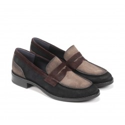 Zapatos Mocasines Mujer Dorking Harvard D8342 Calf River+Fango+Burdeos