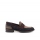 Zapatos Mocasines Mujer Dorking Harvard D8342 Calf River+Fango+Burdeos