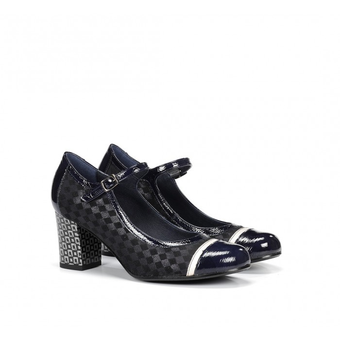 Zapatos Tacón Mujer Dorking Rodin D8669 Azul