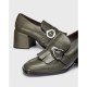 Zapatos Mocasines Mujer Wonders Victoria H-6401 Alga